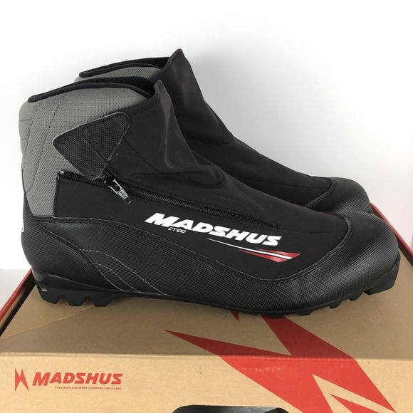 NEW Madshus CT 100 NNN Cross Country Ski Boots Black Men\'s 13 EUR 48 Black main image 8